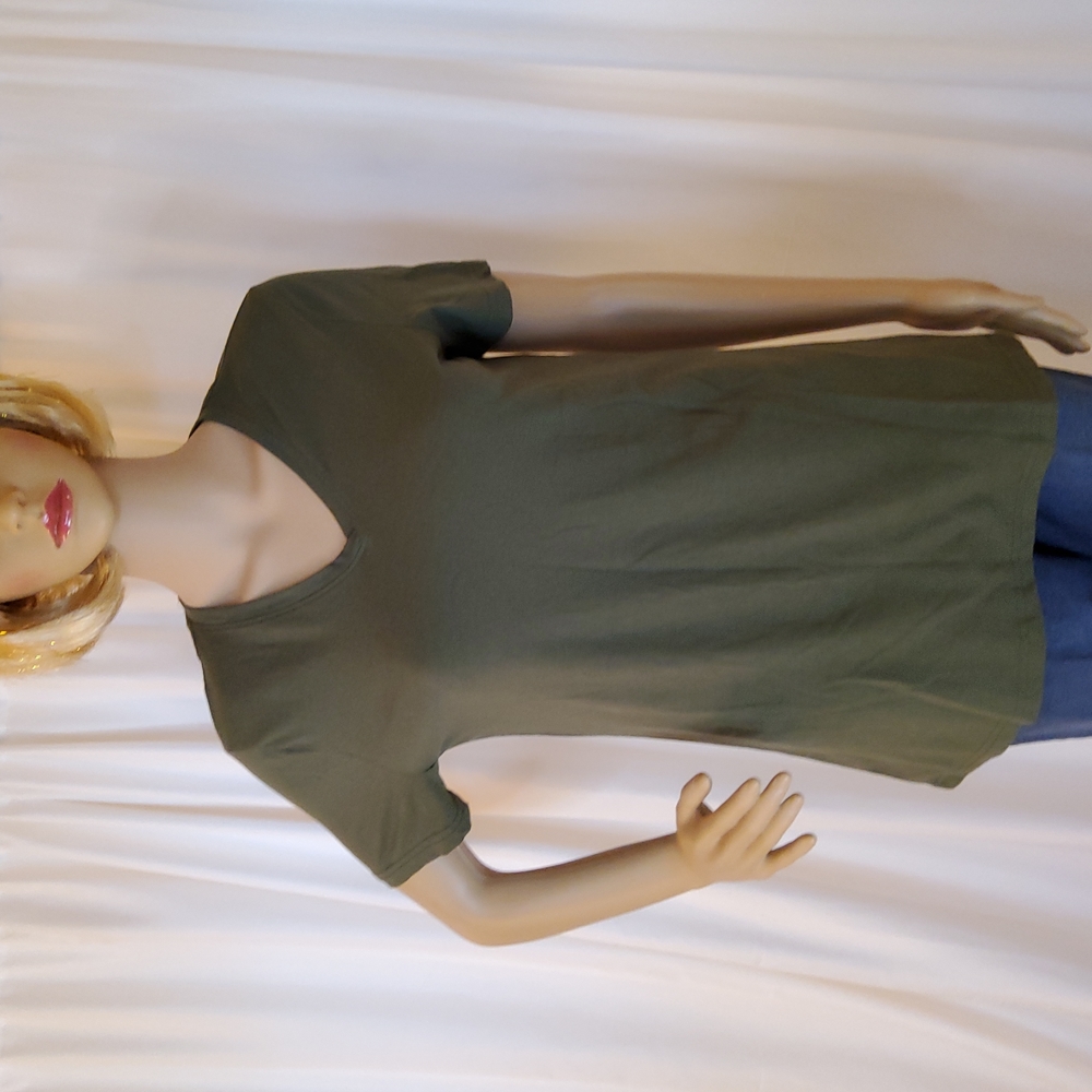 Olive Knit Tee-Shirt